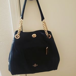 Black Coach Hand Bag / Satchel